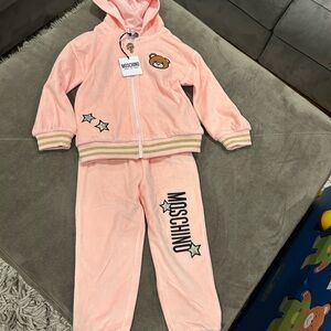 Moschino Pink Jacket with Bear Design (Brand New)